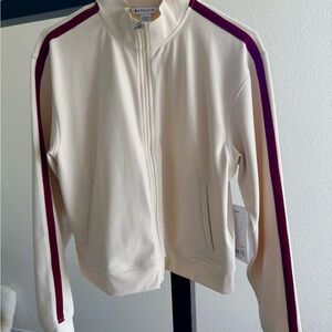 Athleta Finish Line Jacket with Shoulder Stripes